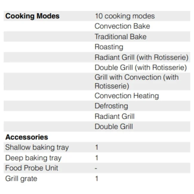 Hafele Built In Oven J70 BIO PLUS - Image 2