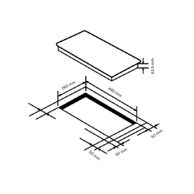 Hafele 2 Zones Induction NERO 30 - Image 2