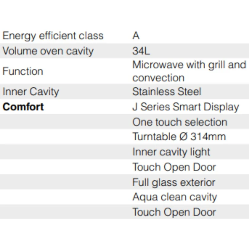 Hafele Built-In Microwave J34 MWO PLUS - Image 4