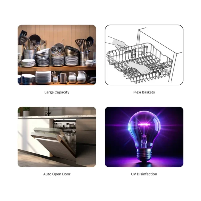 Hafele Semi Built in Dishwasher VALERIYA SI - Image 3