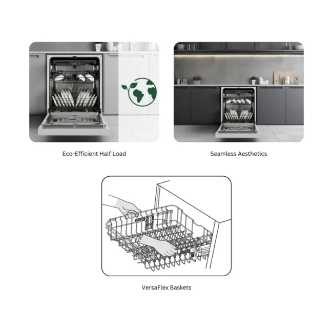 Hafele Semi Built in Dishwasher ACERO 15PS - Image 2